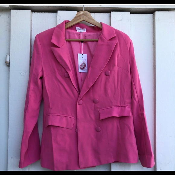 LOVERS&FRIENDS bright pink jacket. - Picture 3 of 4